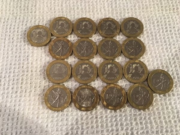Collection de pi�ces de  10 Francs  0 Saulieu (21)
