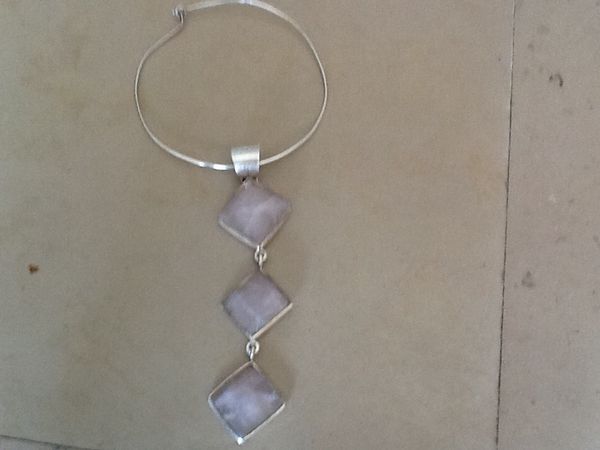 Collier argent avec quartz 70 Annecy (74)