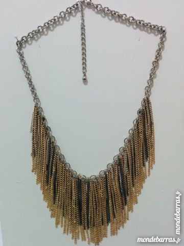 Collier fantaisie (Tons dor� & argent�) 35 Courbevoie (92)