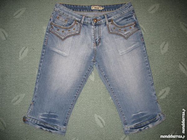 Corsaire en jean clout� ONADO - T42 10 Antony (92)