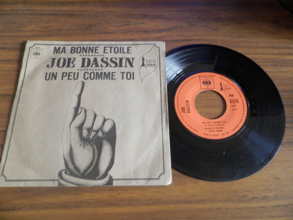 Joe Dassin  -  Ma bonne etoile/un peu comme toi 2 Paris 12 (75)