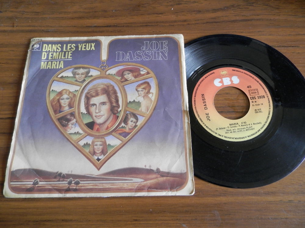 Joe Dassin  -  Dans les yeux d'�milie/ maria 3 Paris 12 (75)