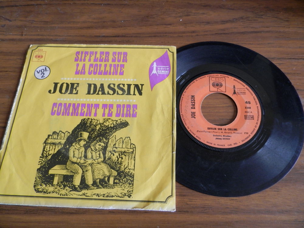 Joe Dassin  -  Siffler sur la colline/comment te dire 2 Paris 12 (75)