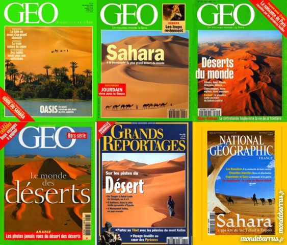 D�SERTS - g�o - SAHARA - GOBI / les-livres-de-jac 17 Laon (02)