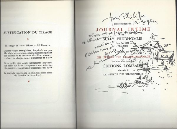 dessin original et d�dicace du peintre Andr� Hambourg 300 Lourdes (65)