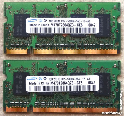 deux m�moires SAMSUMG M470T2864QZ3-CE6 18 Narbonne (11)