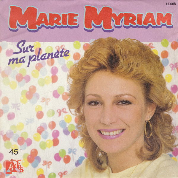 Disque vinyle 45 tours Marie Myriam - Sur ma plan�te 5 Aubin (12)