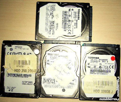 4 disques durs sata Toshiba 320Gb et 250 � reparer 35 Versailles (78)