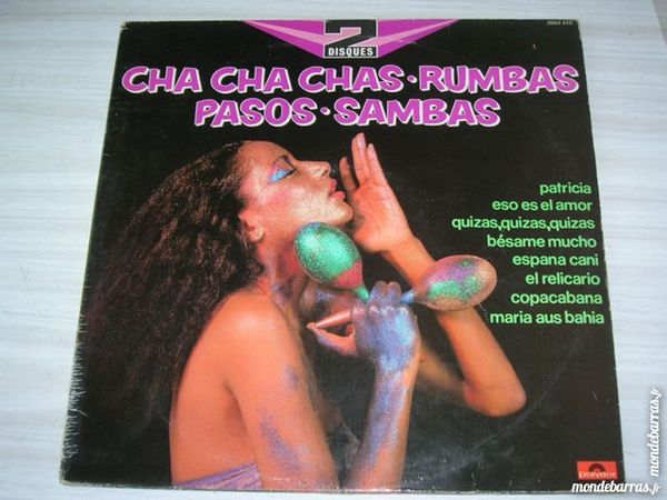 DOUBLE 33 TOURS CHA CHA CHAS-RUMBAS-SAMBAS-LATINOS 25 Nantes (44)