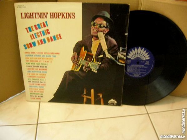 DOUBLE 33 TOURS LIGHTNIN' HOPKINS The Great Electric Show 57 Nantes (44)