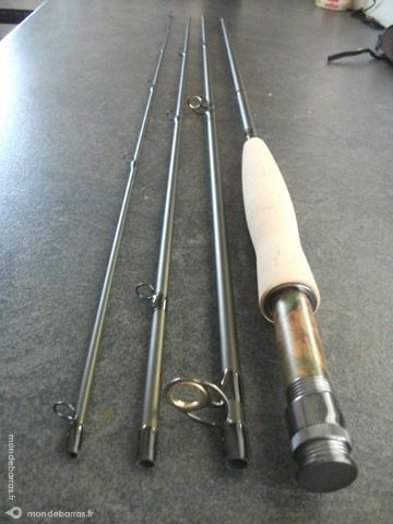 ENSEMBLE MOUCHE PECHE EN NYMPHE 10' SOIE  4 OMBRE 320 Plum�liau (56)