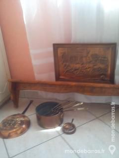 ETAGERE + CASSEROLES CUIVRES + TABLEAU 37 Saint-Martin-au-La�rt (62)