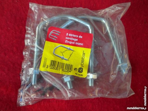 KIT de  2 ETRIERS DE CERCLAGE pour ANTENNE TV 3 Dammarie-les-Lys (77)