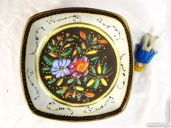 FAIENCE ANCIEN PLAT H BEQUET QUAREGNON 20 Dunkerque (59)