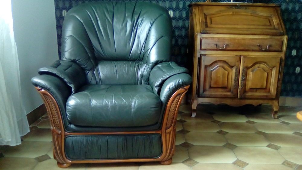 Achetez fauteuil cuir quasi neuf annonce vente à Brives Charensac 43