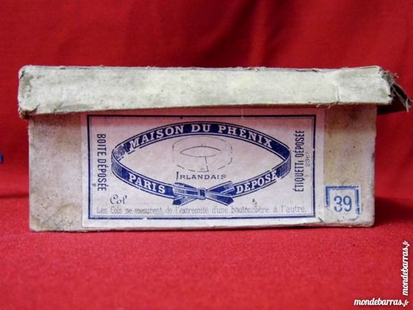 Faux cols de chemise + boite d'origine antiquit� 20 Dunkerque (59)