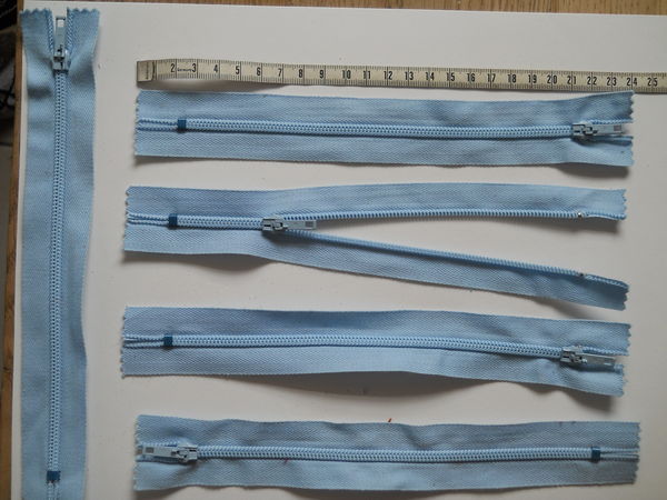 Fermetures 20 cm  BLEU CLAIR  4 Semoy (45)