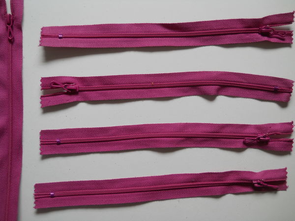 Fermetures 20 cm  ROSE FUSHIA  4 Semoy (45)