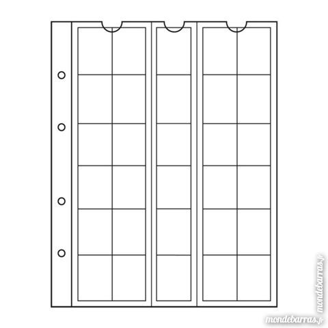 5 FEUILLES et intercalaires pour pi�ces de monnaie 6 Dammarie-les-Lys (77)