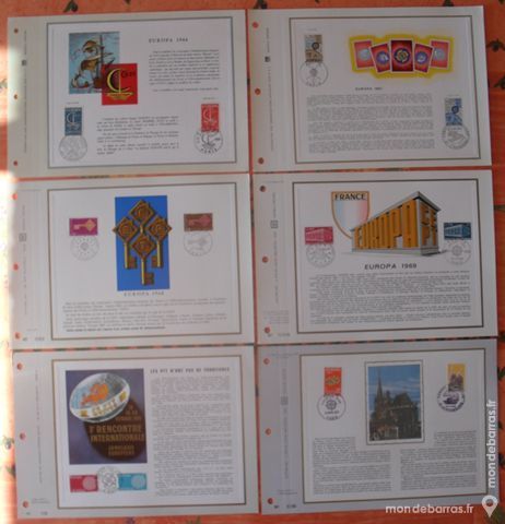 17 Feuillets Philat�liques CEF th�me EUROPA 50 Montreuil (93)