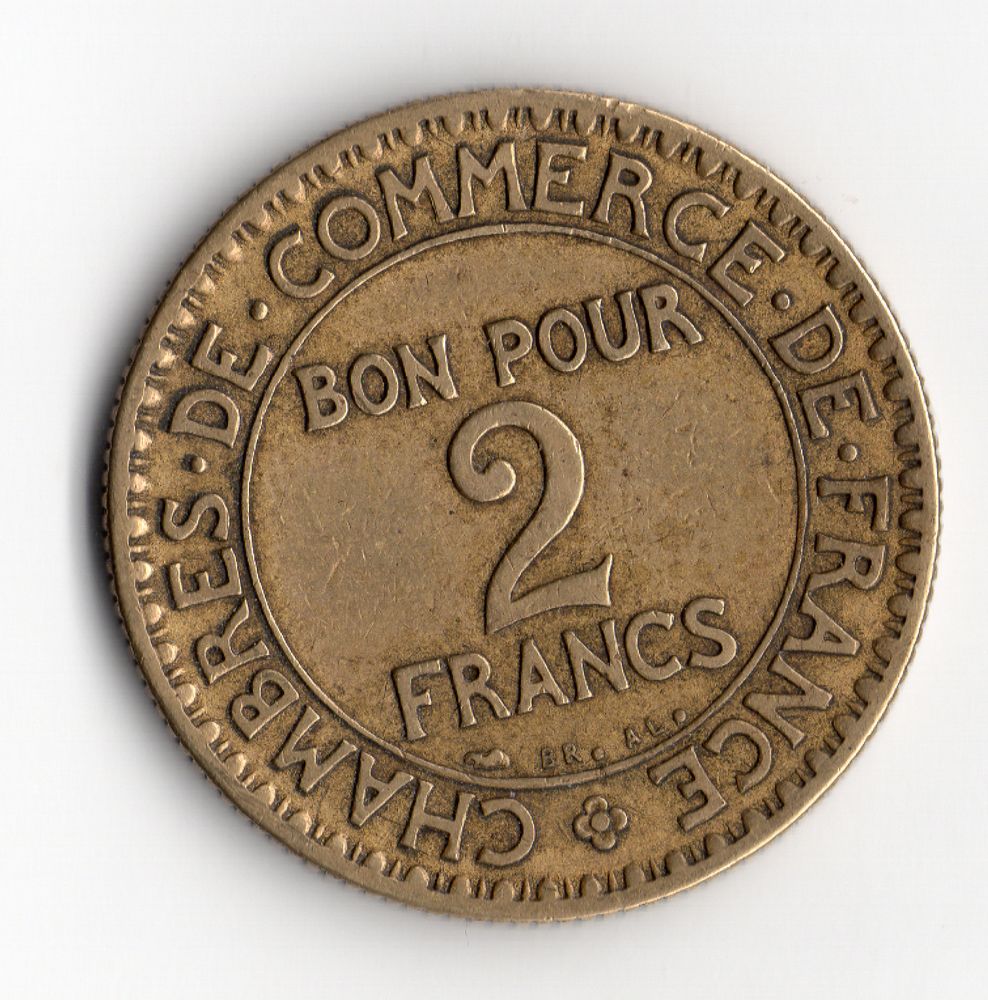 2 Francs CHAMBRES DE COMMERCE 1926 95 Murviel-l�s-B�ziers (34)