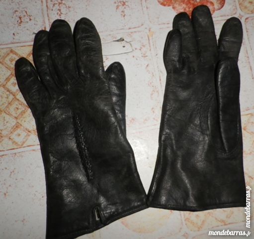 GANTS VINTAGE SKAI NOIR TAILLE 6 1/2 5 Attainville (95)