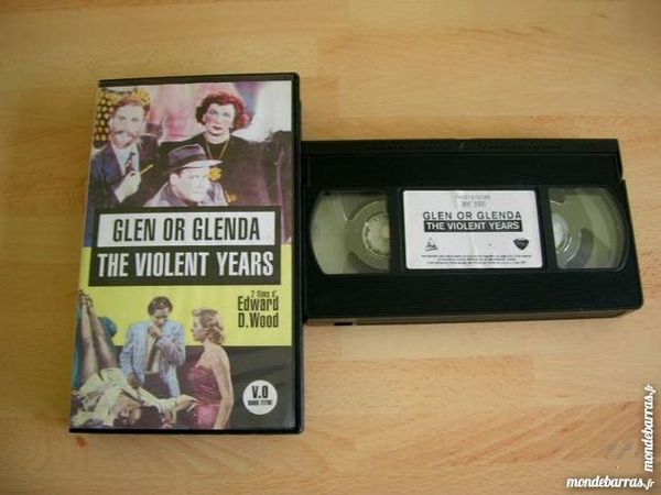 K7 VHS GLEN OR WENDA/THE VIOLENT YEARS - Ed Wood 11 Nantes (44)