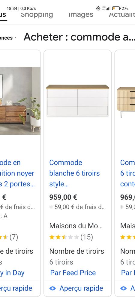 Achetez grande commode a neuf revente cadeau annonce vente à Livry