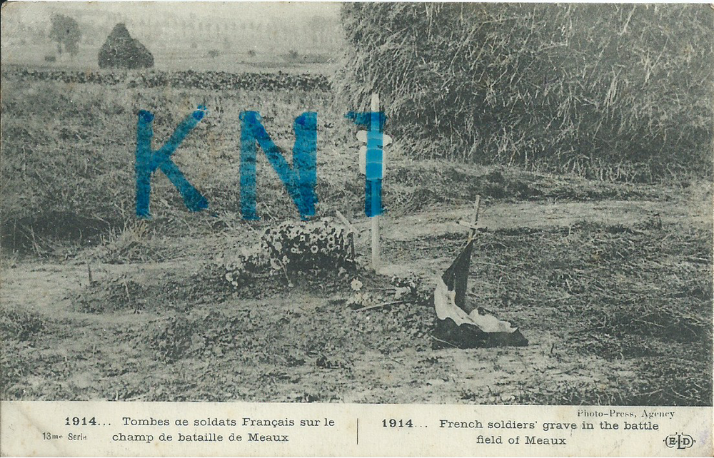 La grande guerre 1914-15, tombes du champ de bataille 3 Tours (37)