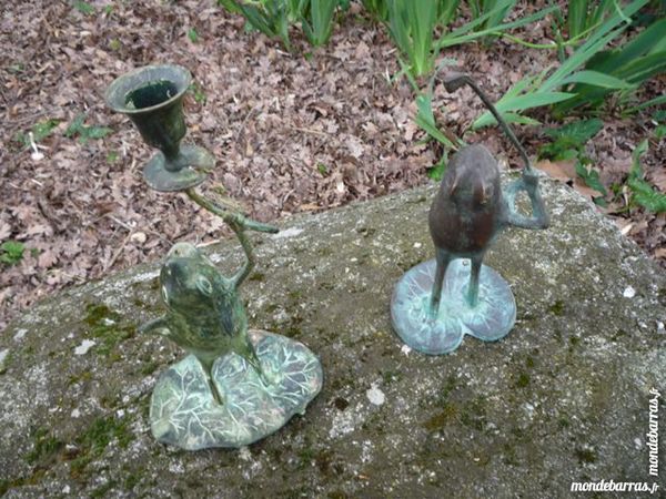 Grenouille sujet en bronze /golf/club/bougeoir 15 Castres (81)