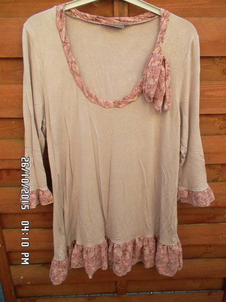 HAUT MARRON CLAIR ET ROSE KIABI*JUSTE 2E*KIKI60230 2 Chambly (60)