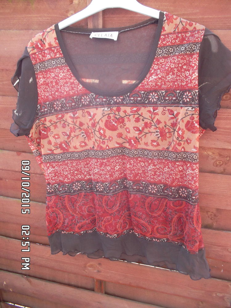 HAUT MARRON A FLEURS*JUSTE 2E*KIKI60230 2 Chambly (60)