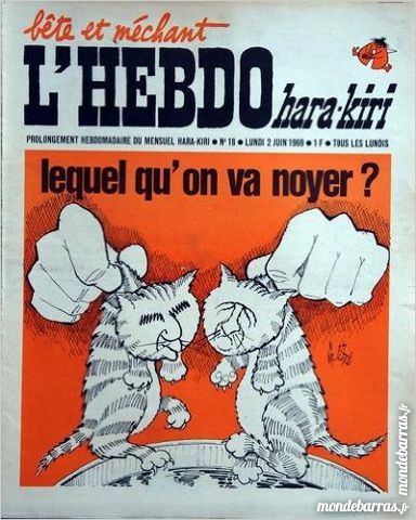 l'hebdo hara kiri n�18 du 2 juin 1969 50 Ch�teau-du-Loir (72)