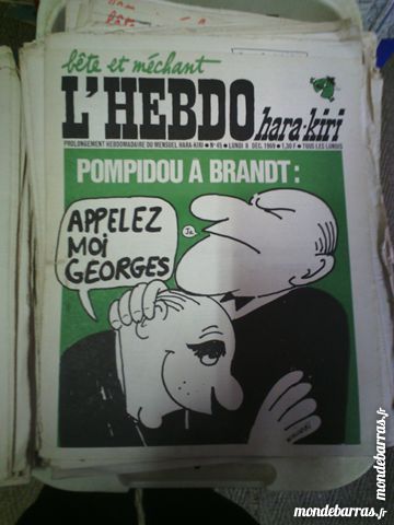 lot hebdo hara kiri n� 45,47 et 69 80 Ch�teau-du-Loir (72)