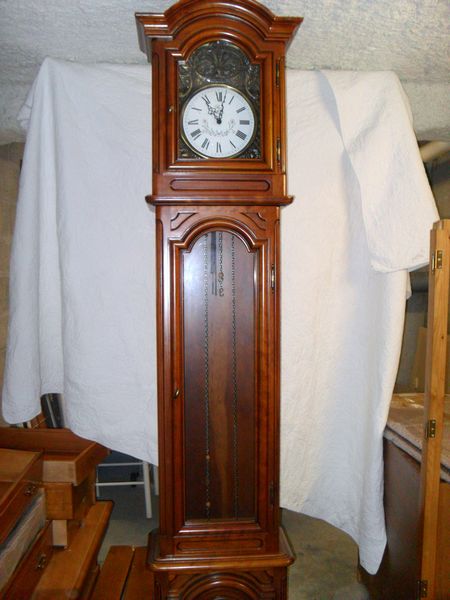 horloge merisier massif 3 poid laiton 1200 Provins (77)