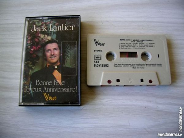 K7 JACK LANTIER Bonnes F�tes, Joyeux anniversaire 5 Nantes (44)