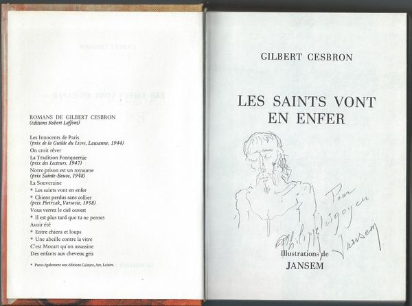 Jean Jansem: dessin original et d�dicace 310 Lourdes (65)