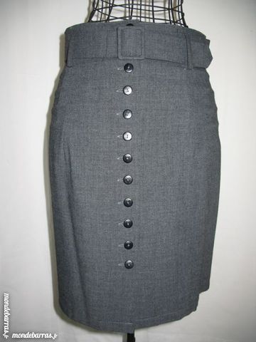 Jupe courte gris anthracite - T40 6 Antony (92)