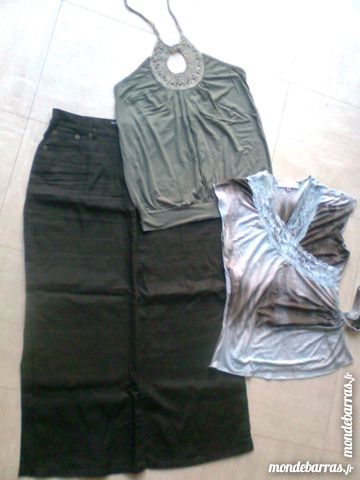 JUPE mi-longue, dos nu, t shirt - 34/36 - zoe 3 Martigues (13)