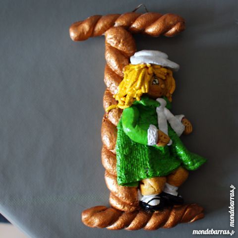 Lettre I en p�te � sel peint 5 Cabestany (66)