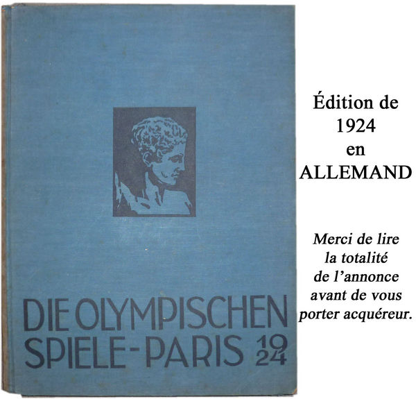 Livre de 1924 illustr� sur JO � Paris en allemand 75 Clamart (92)