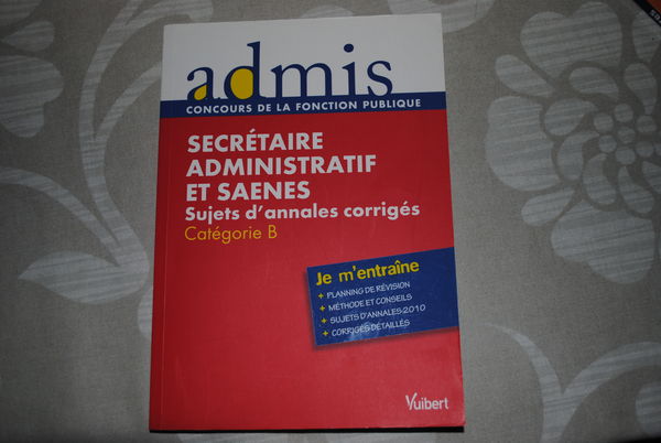 Livre annales corrig�es Concours SAENES 10 Amiens (80)