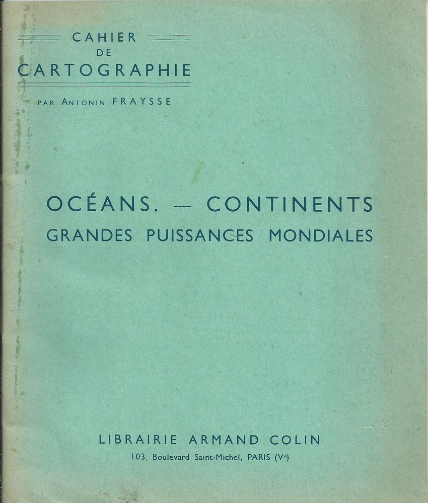 livre , cahier de cartographie 1951 8 Tours (37)