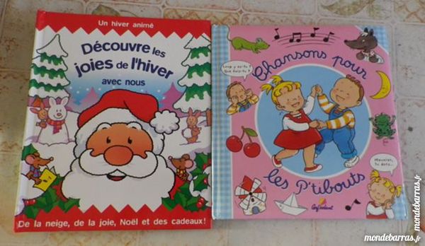 LOT 2 LIVRES ENFANTS JOIES DE L'HIVER ET CHANSONS 6 Attainville (95)