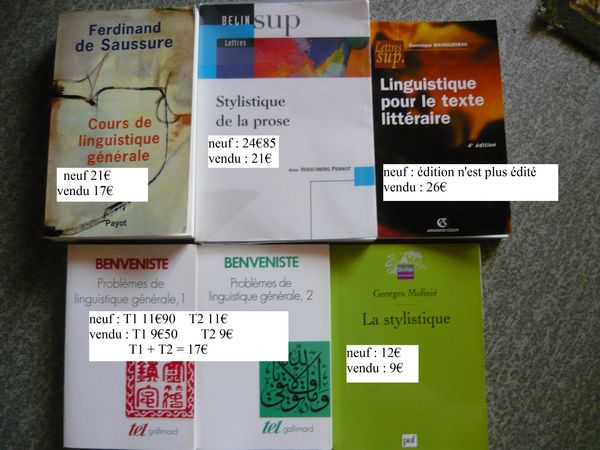 Livres Lettres Sciences du Langage (fac licence master) 9 Chamb�ry (73)