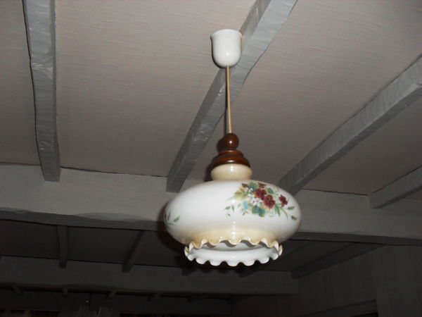 lustre avec abat jour porcelaine imprimee 20 Brassac (81)