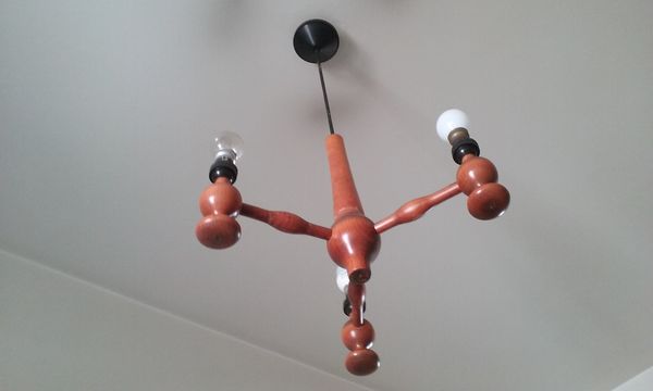 Lustre en bois 3 branches 25 Charenton-le-Pont (94)