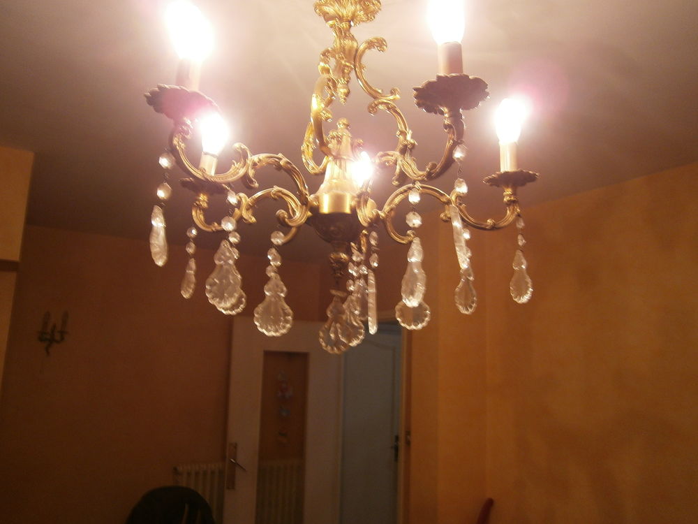 LUSTRE BRONZE DORE 80 Toulouse (31)