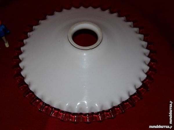 LUSTRE DENTELLE SUSPENSION ABAT JOUR OPALINE 20 Dunkerque (59)