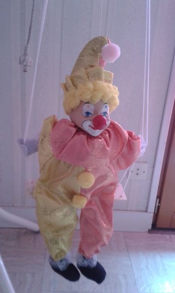 lustre , suspension clown balan�oire 5 Fleur� (86)